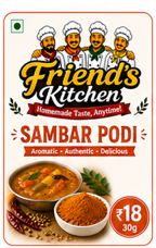 Sambar Podi label